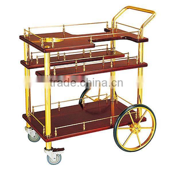Morden Wooden Airline Food&Beverage Serving Trolleys/Catering Trolley On Wheel