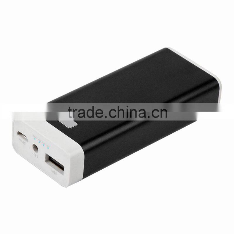 Universal usb cable private metal power bank 5000mah for Samsung S4/S5