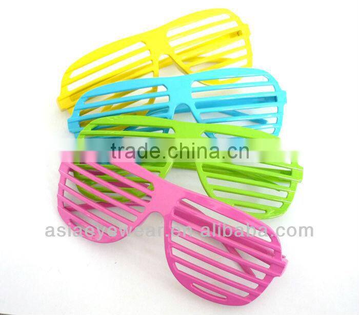 Blue shutter glasses party glasses cheap party glasses sunglasses with blinds SLOTTED EYEGLASSES