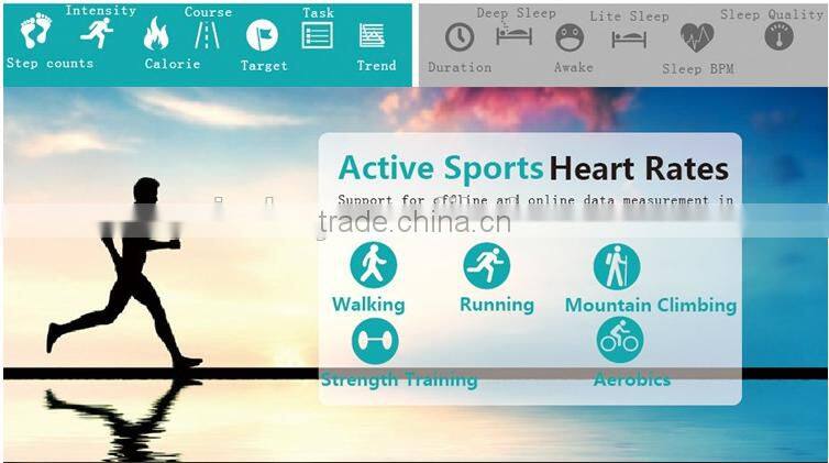 2016 Fitness JW018 Heart Rate Wristband Smart Band Monitor heart Rate Tracker Smartwatch Wearable smart band fitness tracker