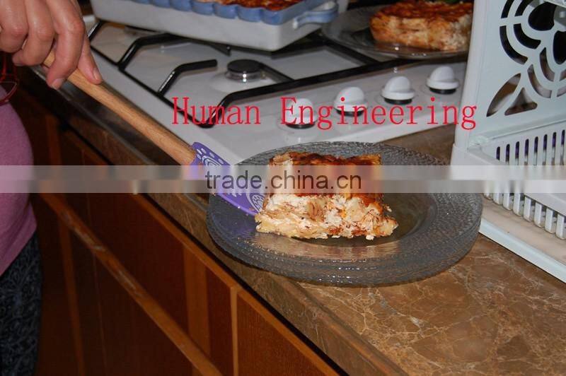 Feiaoda OEM factory Silicone Wooden Non-stick Spatula set of 3