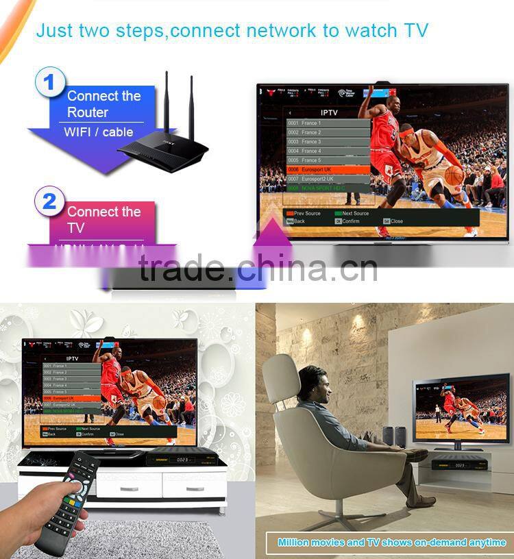 good quality satellite receiver V8 combo with DVB-S2&DVB-T2,support 3G wifi modules