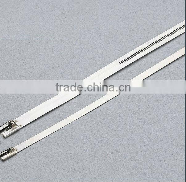 Supply chinl brand pvc coated stainless steel cable tie,304,ladder type,4.6*500 series(ISO9001 UL)