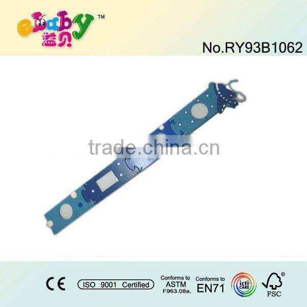 wooden growth chart for decoration