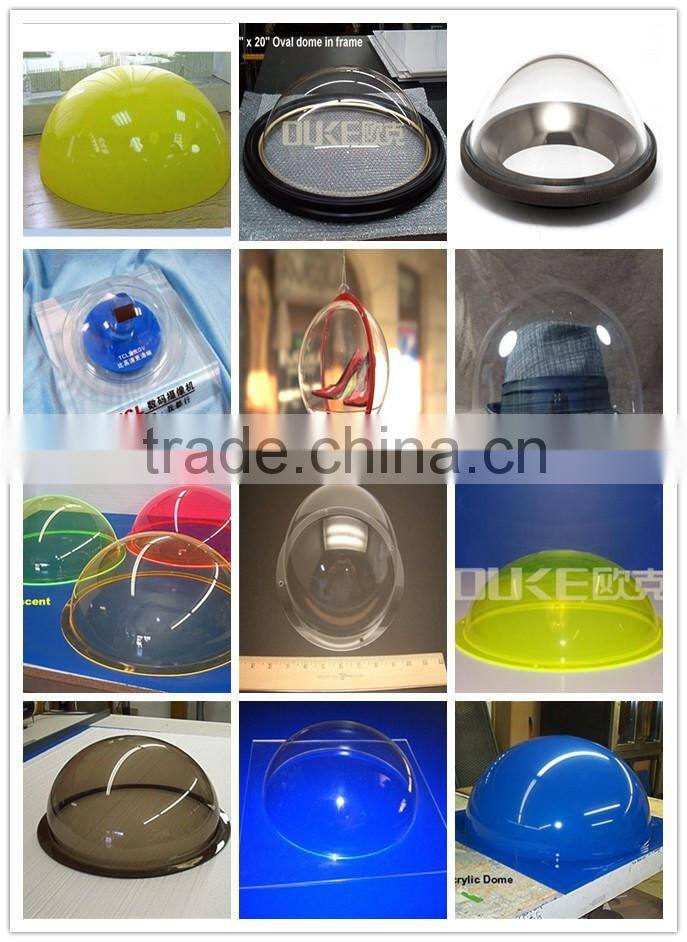 promotional customized clear acrylic dome plexiglass sphere