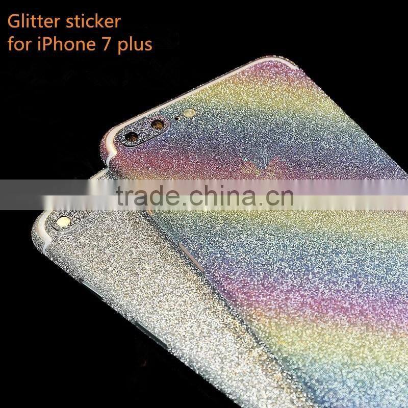 Luxury glitter sparkling bling bling sticker for iphone 7 plus