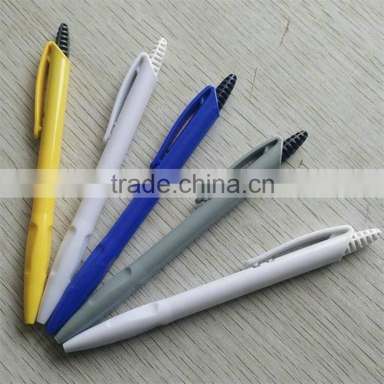 Export products list Solid color barrel and plunger custom logo plastic pen
