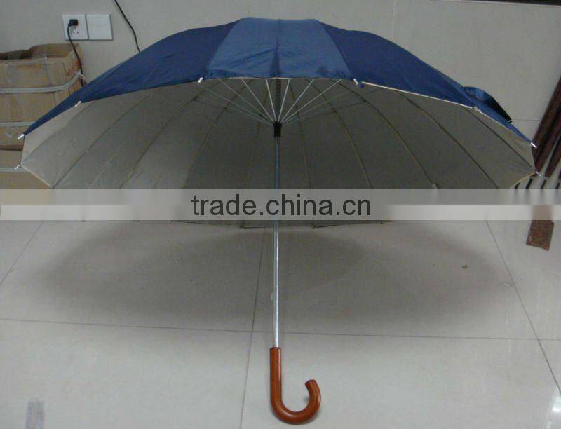 16k wooden handle windproof golf umbrella