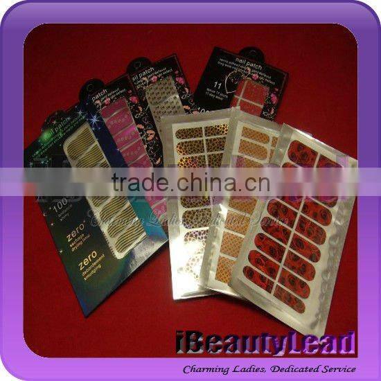 2013 hot sale "minx" style foil nail wraps
