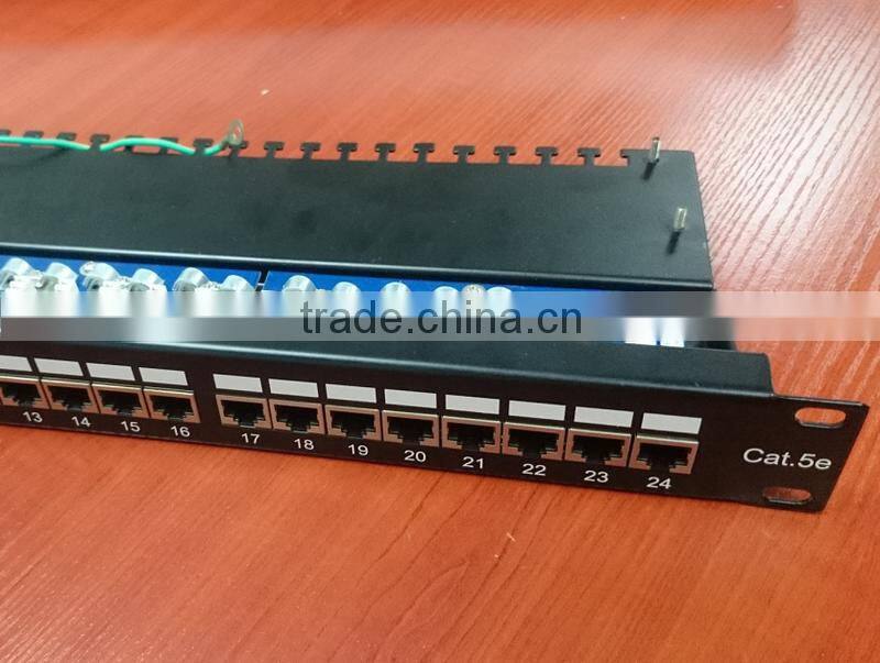 Premium FTP Cat5e 24-Port patch panel for network