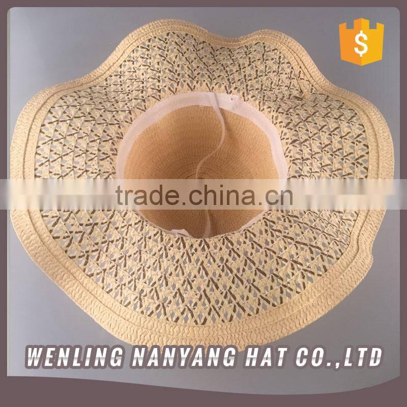 Solid Color Band Braided Sun Hat Women Sun Visor Hat