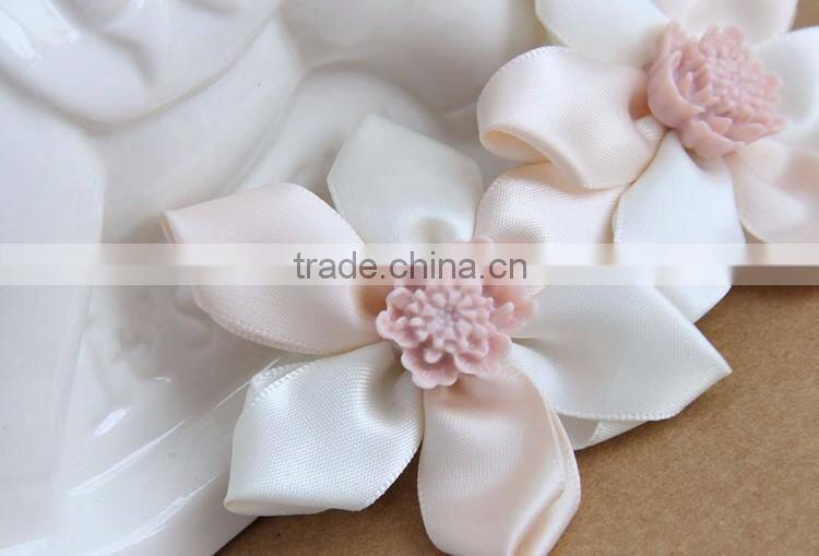 MYLOVE beautiful white flowers hairpins fairy hair accessory handmade