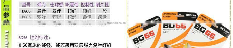 FANGCAN Flexibility 0.66 mm Durable Strings BG66 Badminton Racket String