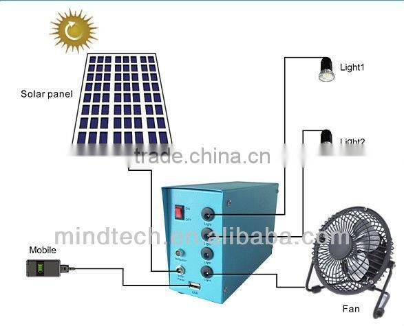 10w portable solar light kit solar led bulb light mini solar home lighting system