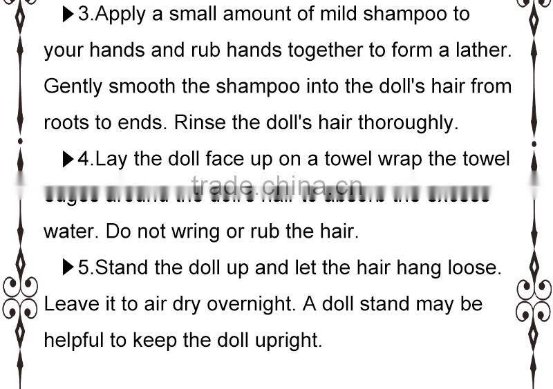 New style medium length loose wavy gray 1/4 bjd doll wigs