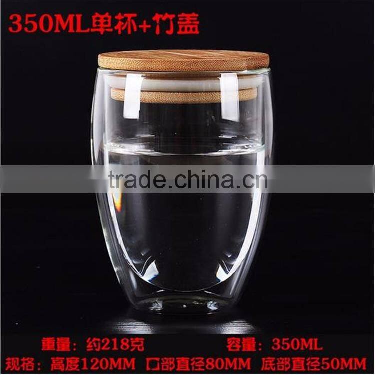 2016 most popular heat resistant double wall Insulated Glass Espresso Mugs 80ml/250ml/350ml/450ml/650ml