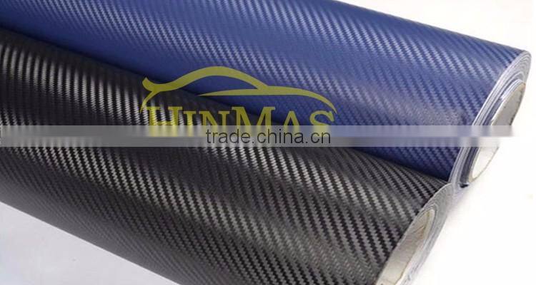 Air bubble free 3d 0.18mm 3d Carbon Fiber Heat Resistant car Wrap