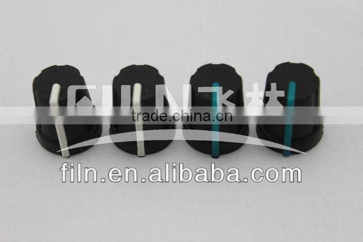miniature round colored plastic guitar control knob