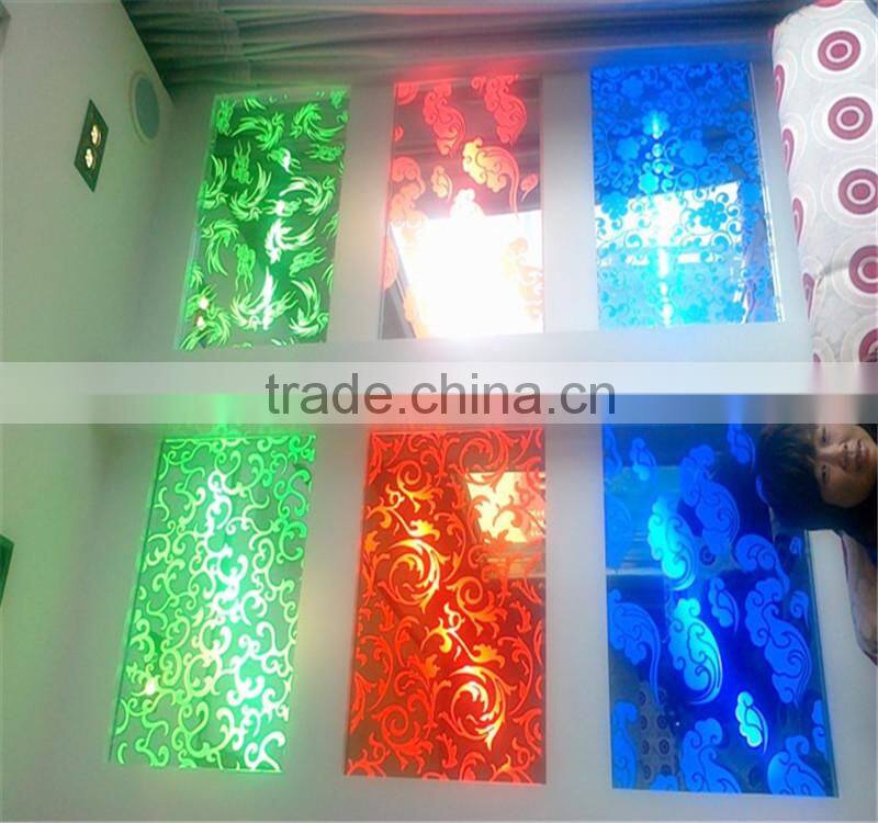 Fashion design tempered glass ceiling,tempered glass ceiling