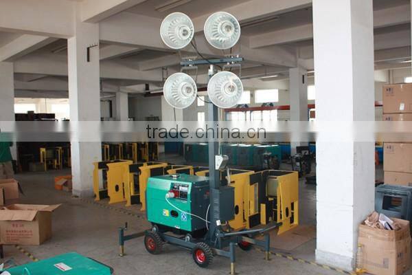 portable telescopic mobile light tower