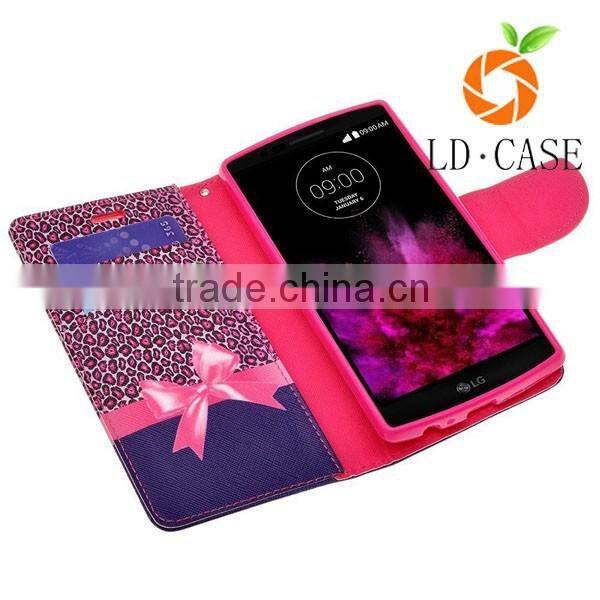 Leather sublimation flip cell phone cover case wallet case for LG G5