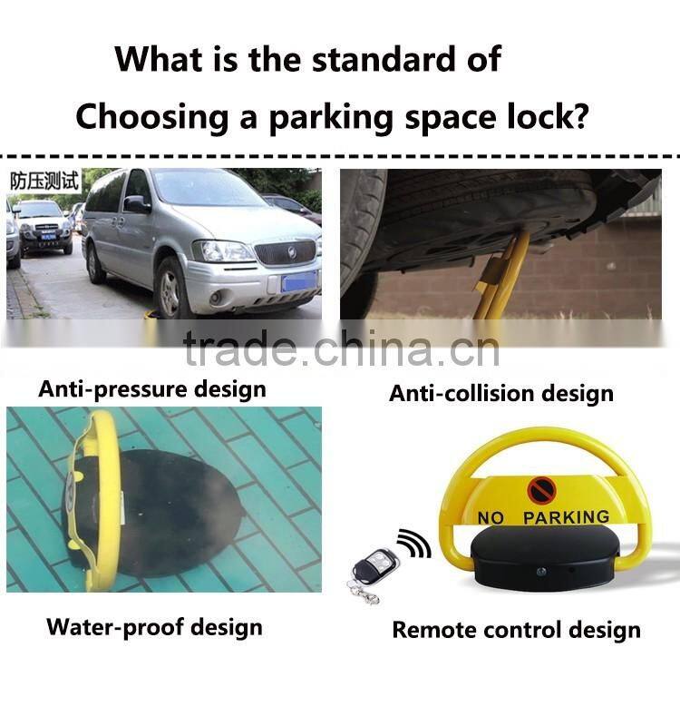 Collision Avoidance waterproof Solar remote control car parking lock