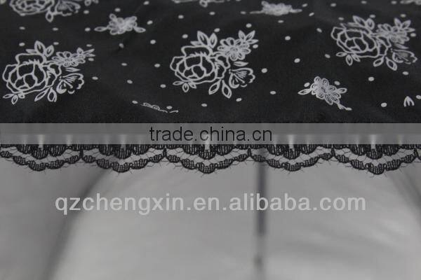 flower printed UV cut parasol umbrella