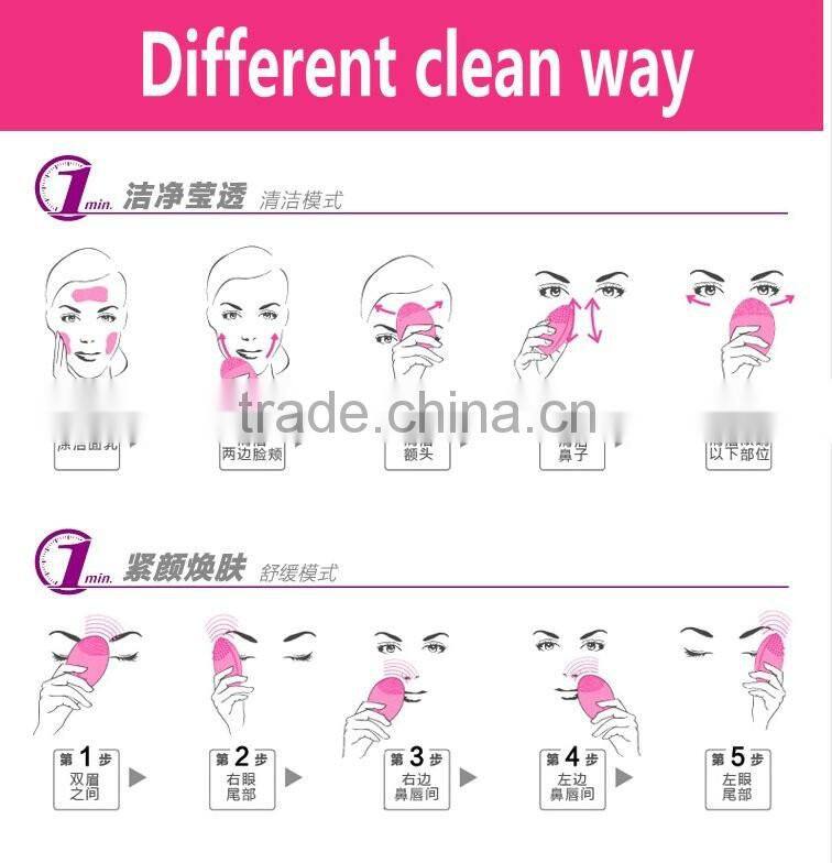Face Wash Brushes Machine Soft Silicone Facial Brush Cleanser Waterproof Design Health Beauty Face Women Cleansers