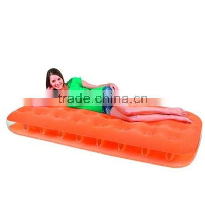 Colourful Bestway67387 color transparent flock mattress for promotion