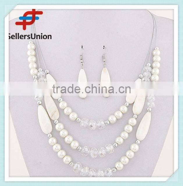 No.1 yiwu & ningbo exporting commission agent wanted stone beads necklace earrings jewelery set
