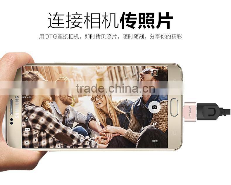 Original USAMS Quick Charging Micro USB to OTG Adapter Sync Data Connector 2.1A