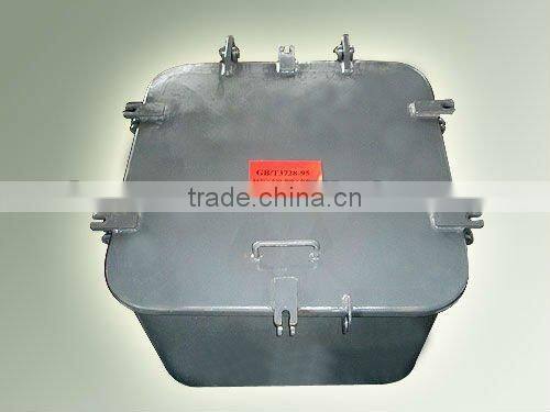 Small steel hatch cover