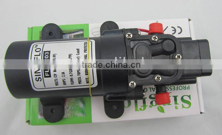 Singflo 12V 4.3L/Min electric yacht shower water pump/ diaphragm water pump