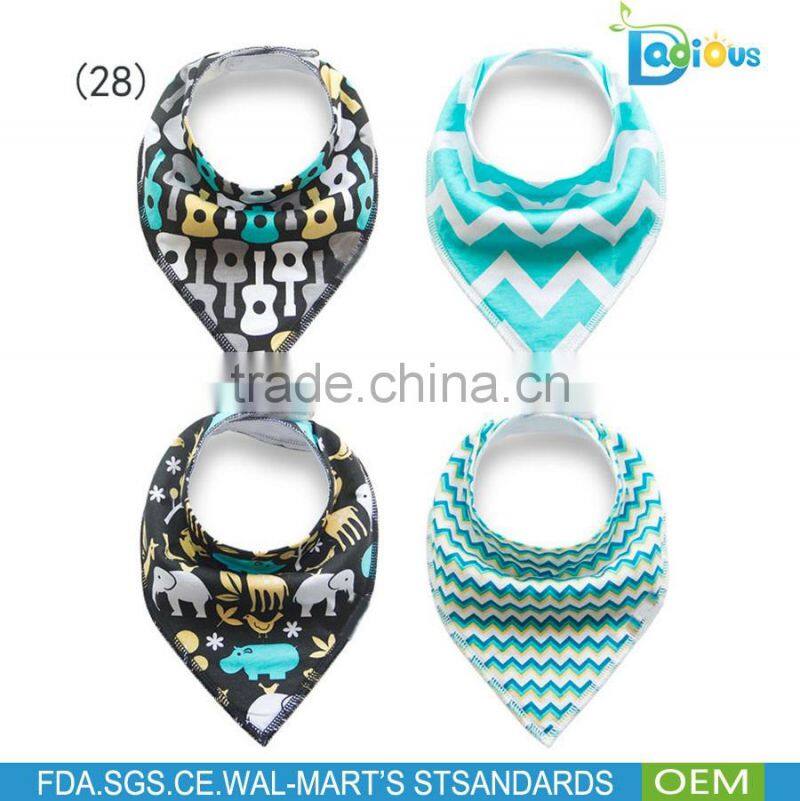 New Arrival Designs Baby bandana teething organic cotton baby bibs