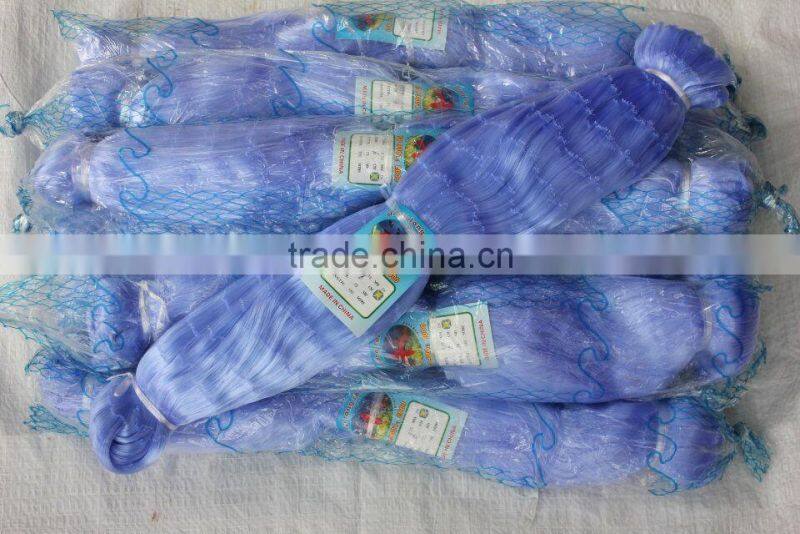 High quality Nylon Monofilament Net with blue color 180meters length with factory hot sales