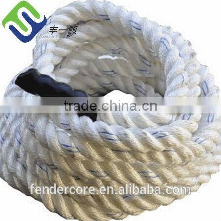 White battle Rope in exercise