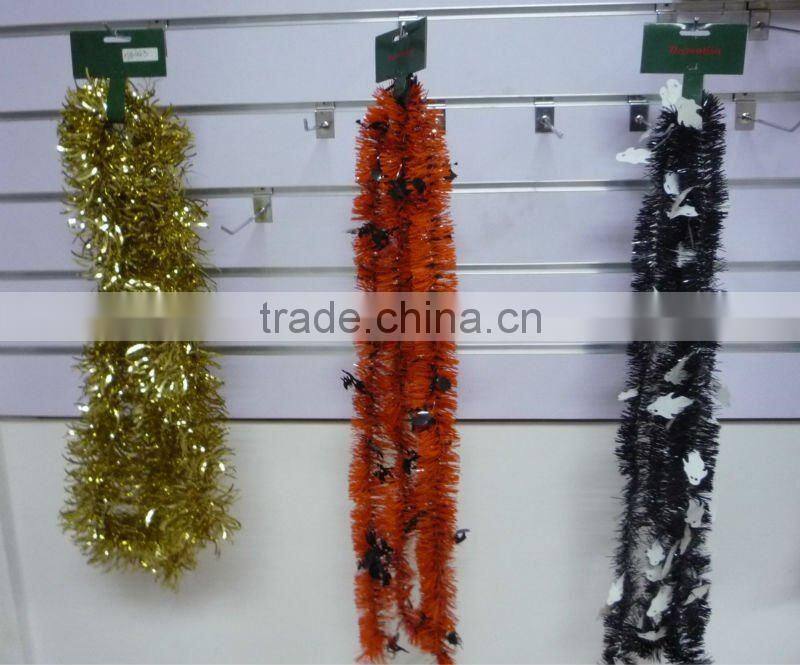 Christmas tinsel ornaments