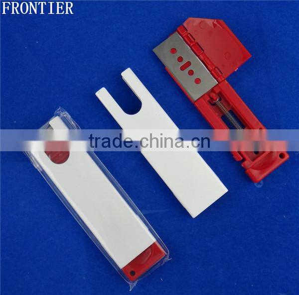 Portable mini safety auto retractable hidden blade knife