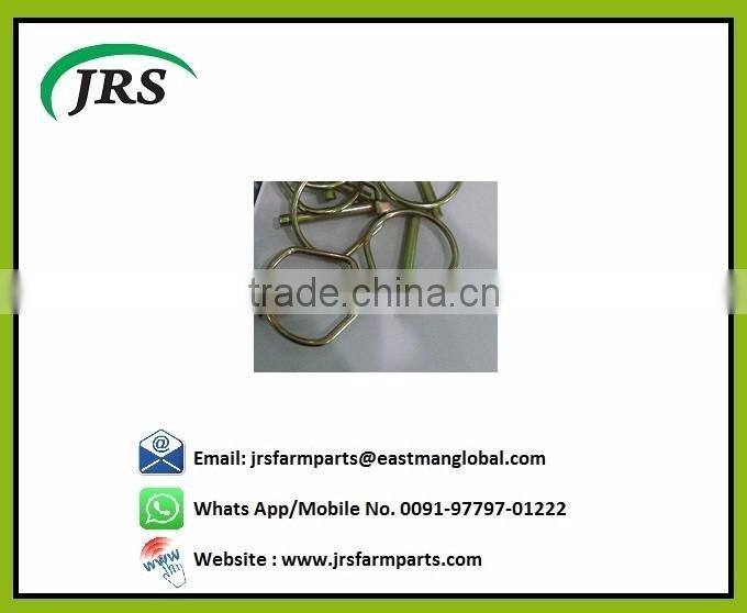 Tractor linkage parts zinc yellow lynch pin