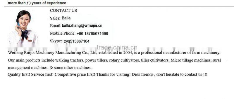 ISO 9001Certificate multifunctional easy work corn planter ,walking tractor with farm implements for sale
