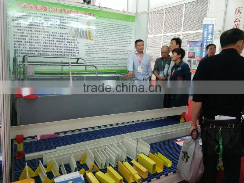 Fiberglass support beams/slats floor for pig farm