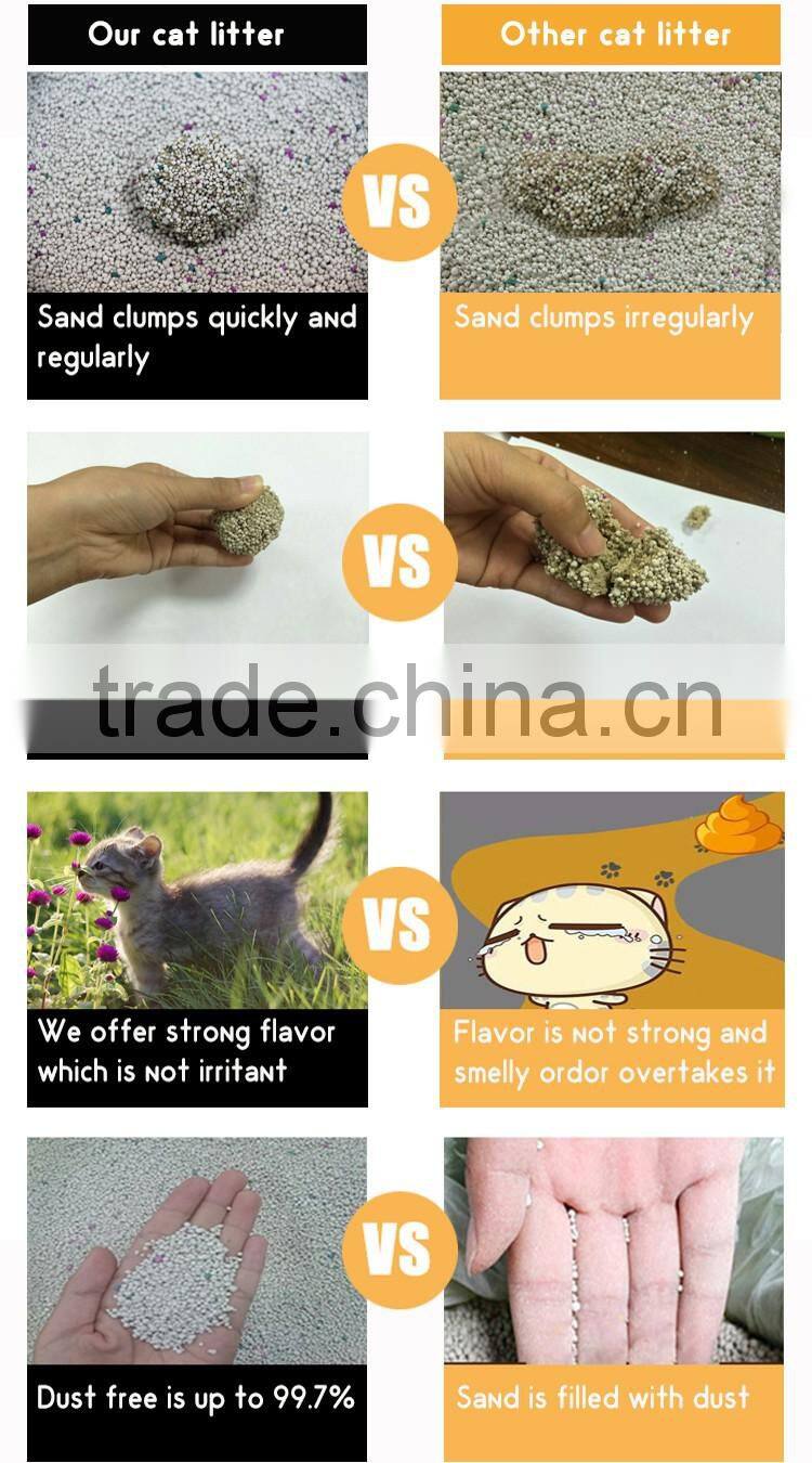 Most Popular Hard Clumping Strong Scent Cat Litter Wholesale