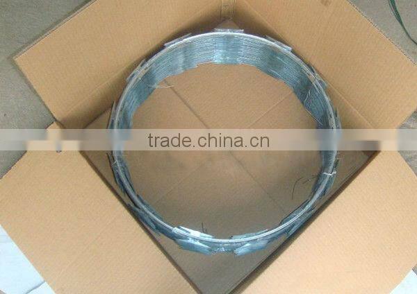 security blade fence/electro galvanized razor barbed wire/razor barbed wire