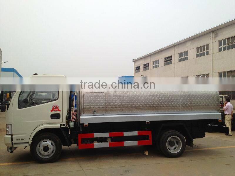 dongfeng 4x2 mini milk tank truck