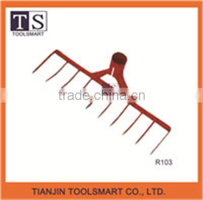 Garden rake Steel Forged Landscape Root Rake Heads leaf rake