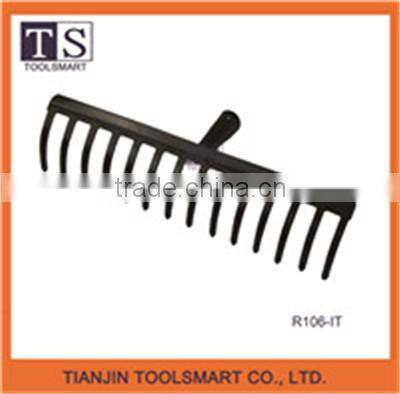 Garden rake Steel Forged Landscape Root Rake Heads leaf rake