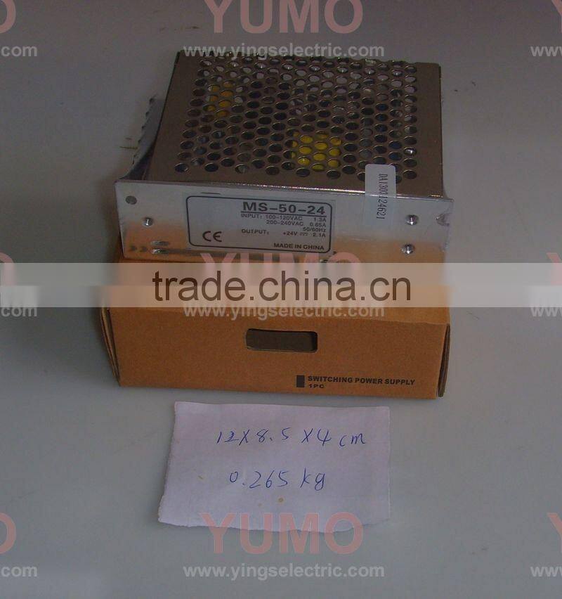 MS-50-24 YUMO Mini size 24VDC 2.2A 50W power supply