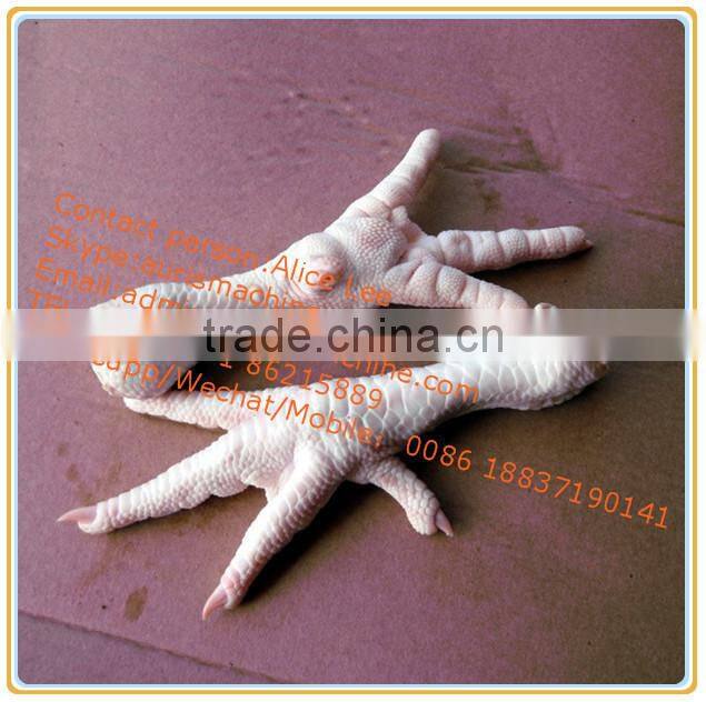 Small model stainless steel chicken feet peeler machine, chicken feet skin removing machine