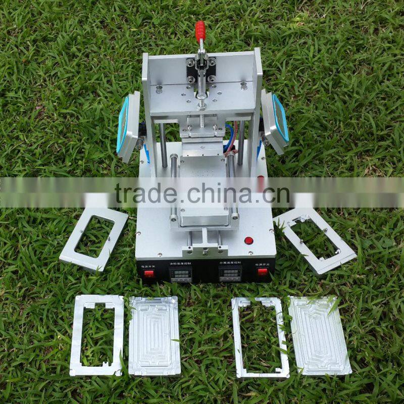 110V-220V bezel middle frame splite for samsung frame laminator for iphone, lcd glue remover vacuum lcd screen separator