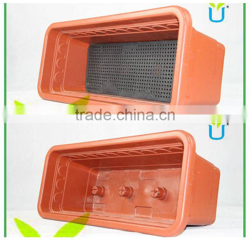 flower farm plastic pots and planters rectangular